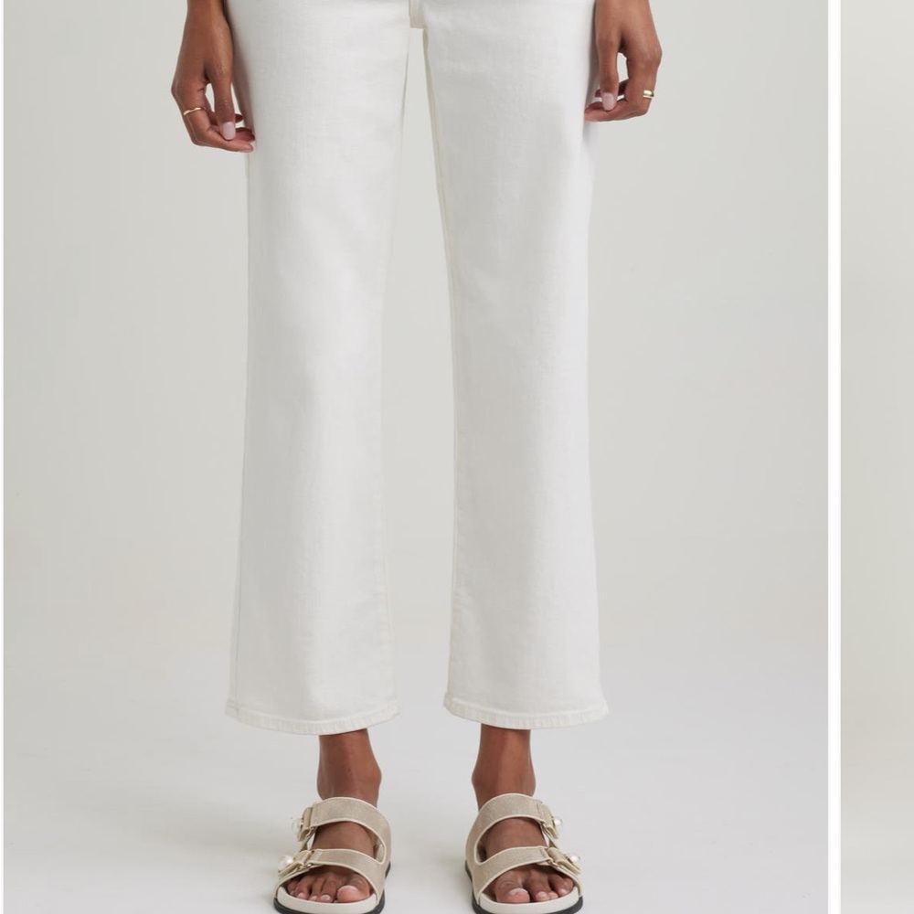 Ella Moss White Ankle Cropped Jeans